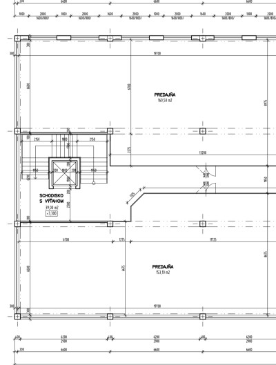 EXKLUZÍVNA ponuka nájomných obchodných priestorov na poschodí nového OC v SEREDI   (113 -160 m2) od 9 EUR/m2 + Energie-9