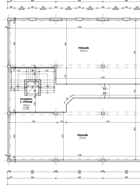 EXKLUZÍVNA ponuka nájomných obchodných priestorov na poschodí nového OC v SEREDI   (113 -160 m2) od 9 EUR/m2 + Energie-9